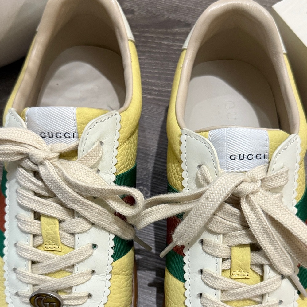 Gucci G74 Web Low Sneakers Oatmeal - Picture 3 of 7